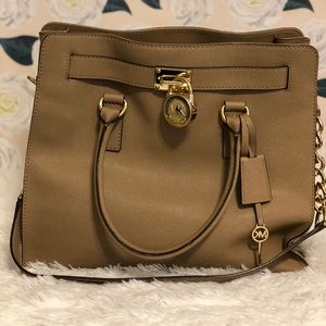 Michael Kors Hamilton Purse in Dark Khaki